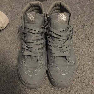 Grey sk8 hi Vans