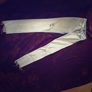 Ripped Acne jeans size 25