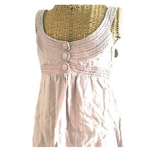 BCBGENERATION taupe scoop sleeveless top (tank)