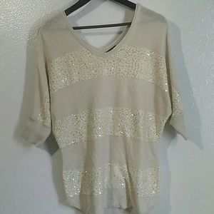 Express Sweaters - Express knit and sequin sweater