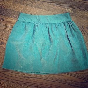 Shimmery Blue Holiday Mini Skirt