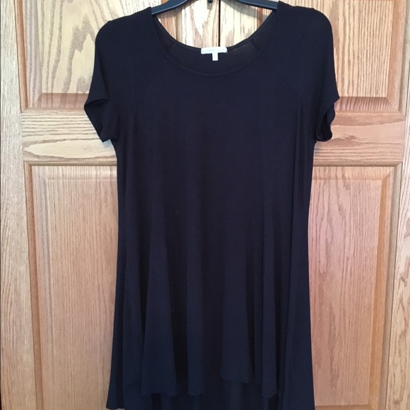 BLACK TSHIRT DRESS - Picture 1 of 3