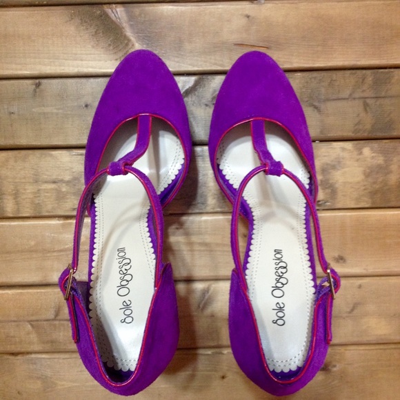 HOST PICK❤Sole Obsession purple suede heels - Picture 4 of 4