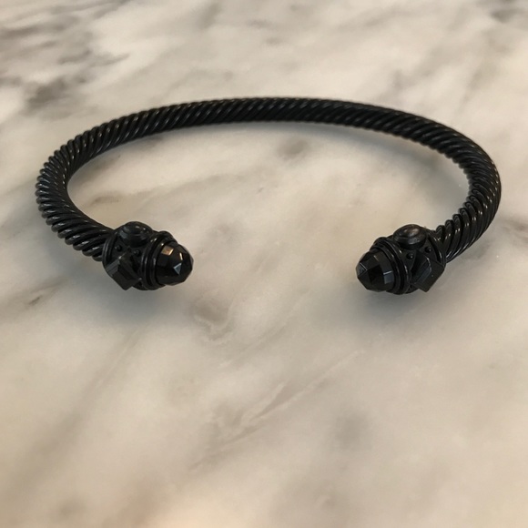 David Yurman Black Aluminum Renaissance Bracelet