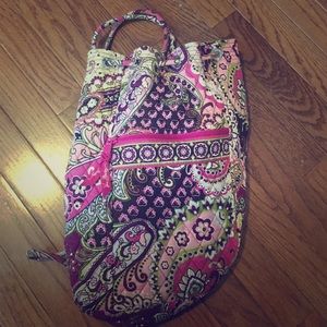Vera Bradley draw string backpack