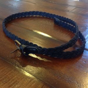 Braided black belt