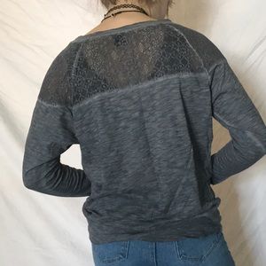 Gray DKNY long sleeve top