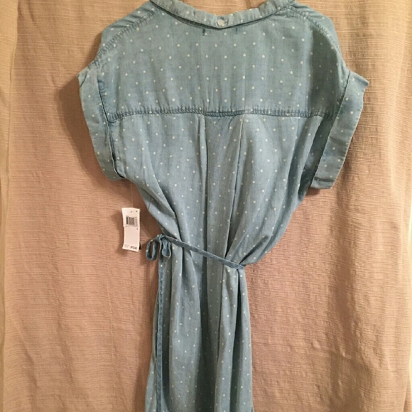 Grace Elements denim shirt dress lg - Picture 2 of 4