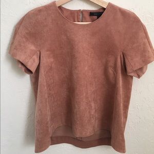 BCBG Suede Top