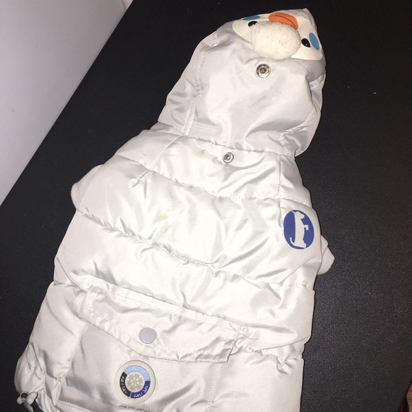 Snowman Puffer Dog coat
