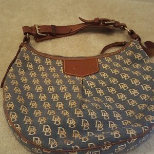 Denim yellow& cream Dooney & bourke handbag