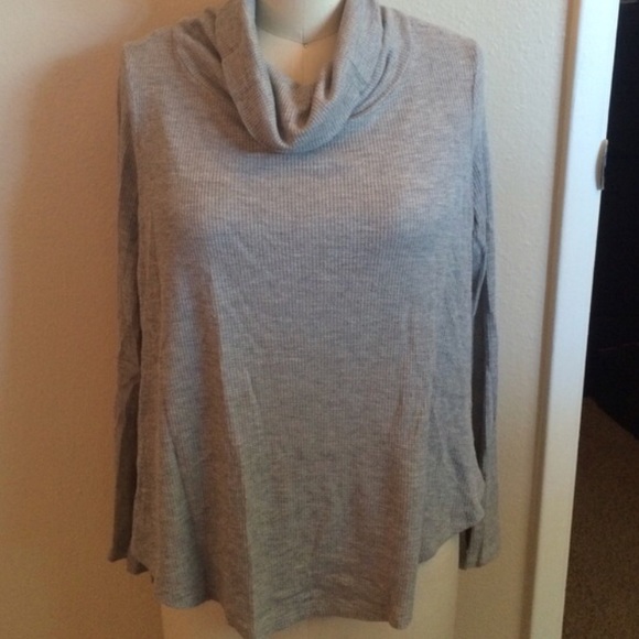 High Low Cowl Neck