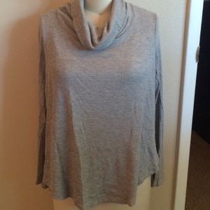 High Low Cowl Neck