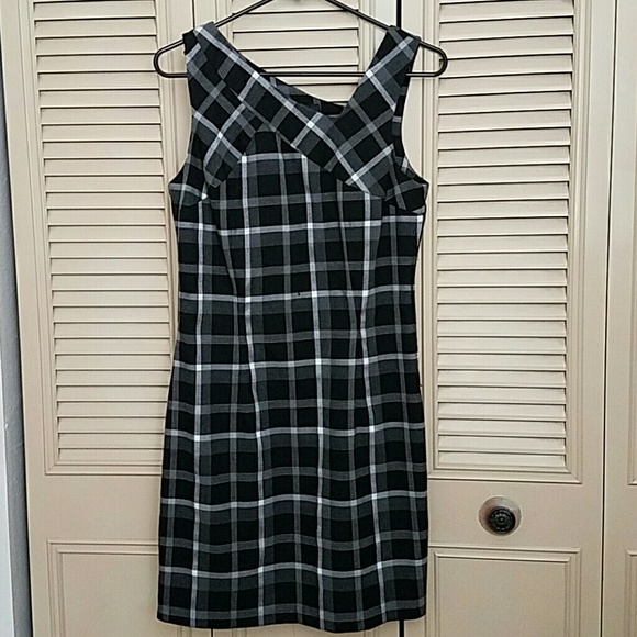 Black and grey plaid A. Byer dress