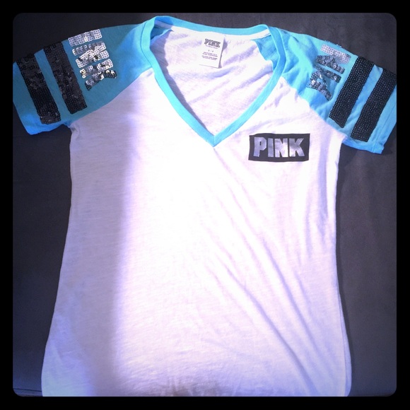 Victoria Secret PINK bling short sleeve shirt