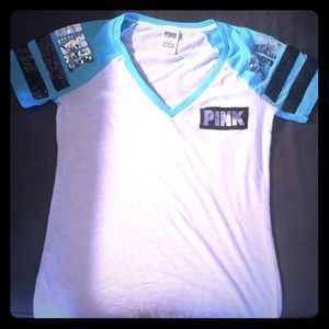 Victoria Secret PINK bling short sleeve shirt