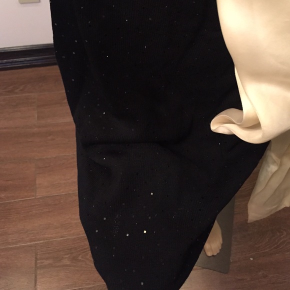 Big bow detailed black party dress - Picture 4 of 4