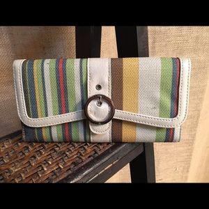 Striped wallet