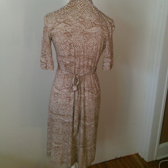 Donna Degnan Animal Print Wrap Dress XS - Picture 3 of 4