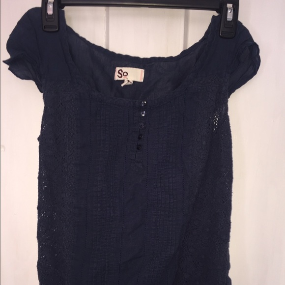 Navy blue blouse