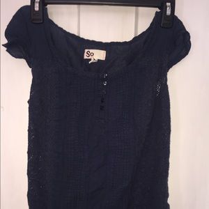 Navy blue blouse