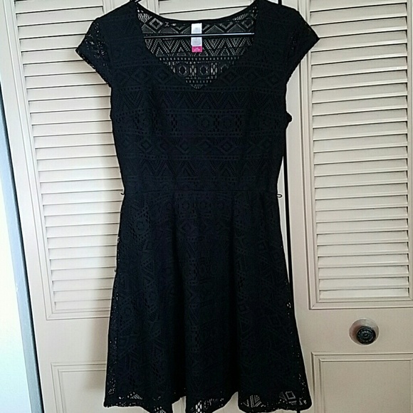 Black lace dress