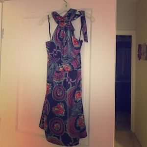 Halter Betsy Johnson silk dress!