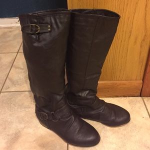 Brown Diva Lounge Riding Boots