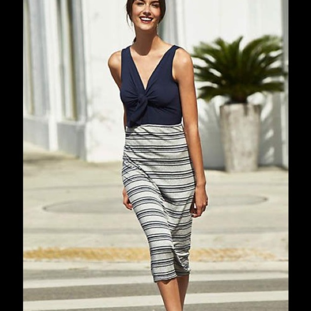 Anthropologie Amadi Deryn tie-front midi dress XL