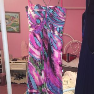 Patterned Prom Dress