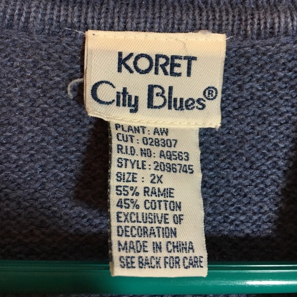 Patriotic summer knit top. Size 2X - Picture 3 of 4