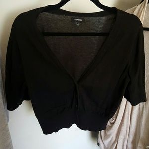 Black sweater shrug