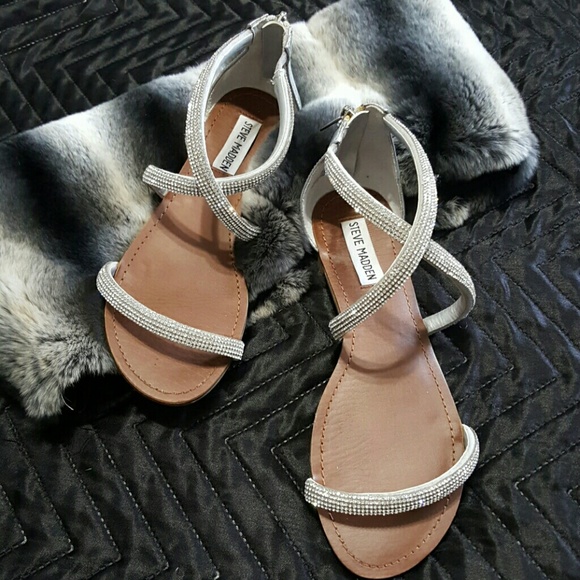 rhinestone strappy sandals