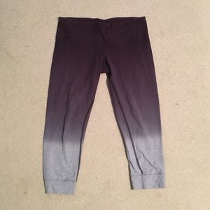 Rare grey ombré lulu lemon leggings size 10