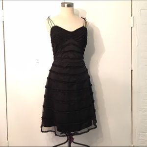 Classic Betsey Johnson sweetheart ruffled dress