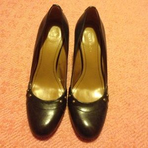 Nine West Black Heels with studs
