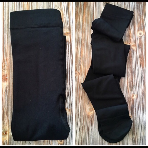 WOMENS L/XL BLACK TIGHTS NORDSTROM FLEECE LINED