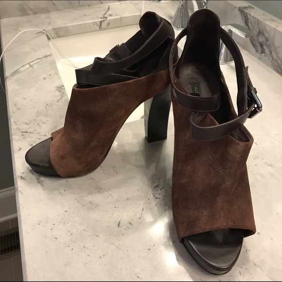 Allsaints heels suede size 11 fits like 10 EUC