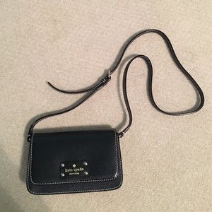 Kate spade black cross body purse