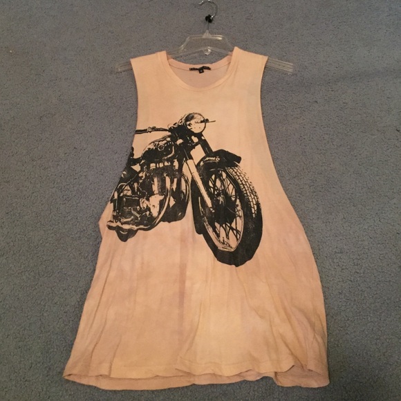 Super cute motorcycle cut out top