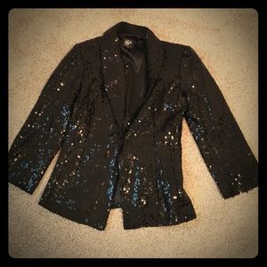 Black sequin blazer