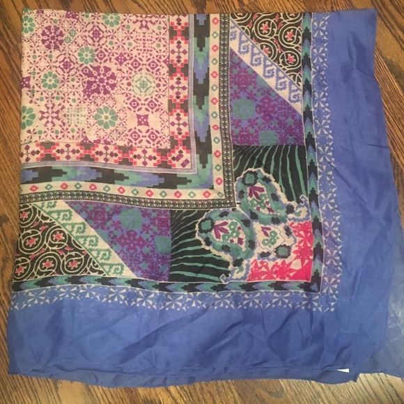 Free People Accessories - Lightweight blue scarf
