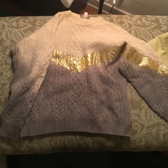 Vintage ombré painted sweater