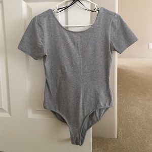 Gray bodysuit