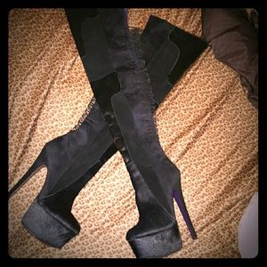 London Trash Cougar Thigh High Boots