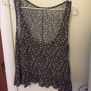 Brandy Melville Flower Pattern Flowy Tank