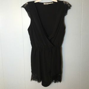 URBAN Black Romper with Lace!