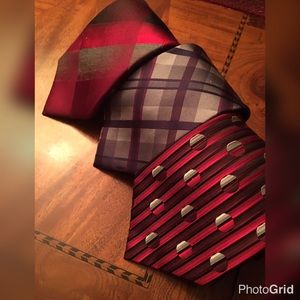 5 FOR $9.00! 3 TIES KENNETH COLE, CLAVIN K, ALFANI