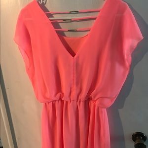 Coral dress