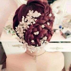 flower crystal beauty headband